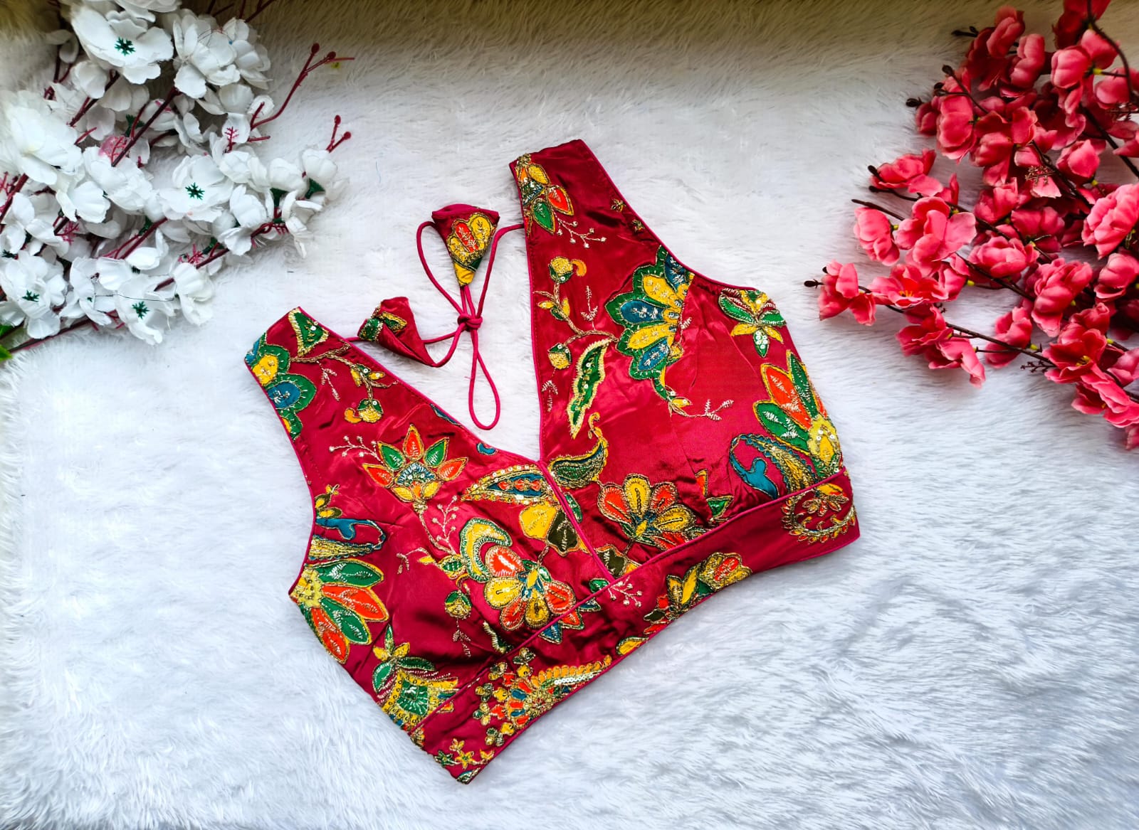 Floral Embroidered Designer Blouse