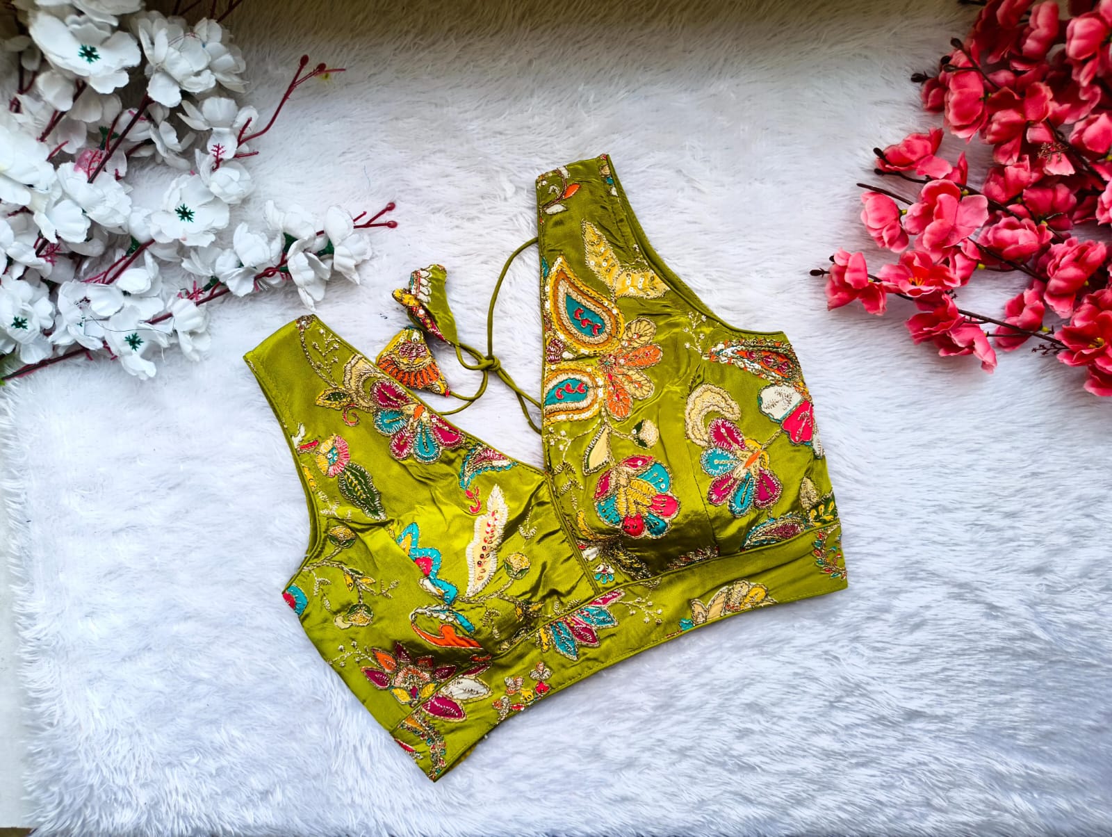 Floral Embroidered Designer Blouse