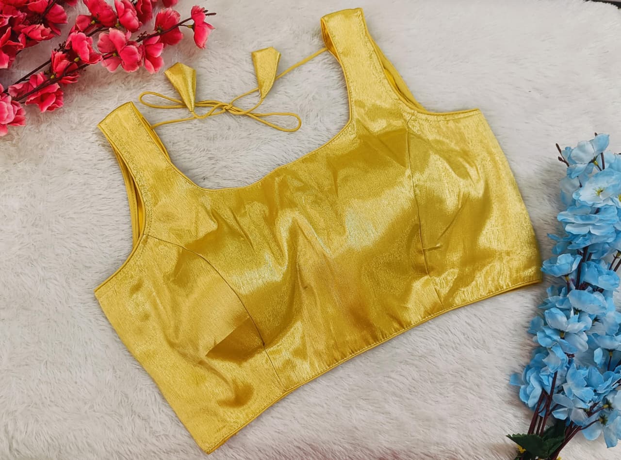Classic Metallic Gold Designer Blouse