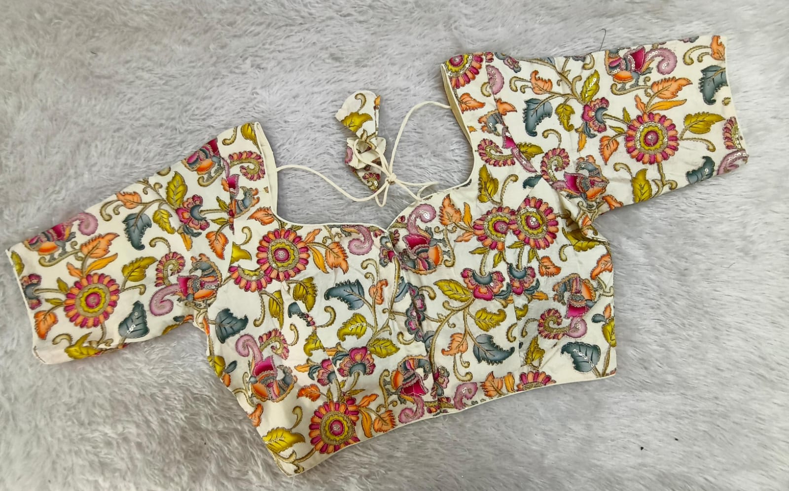 Multicolor Floral Printed Designer Blouse