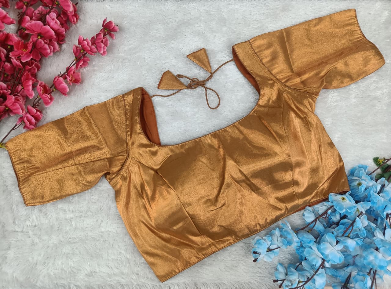Classic Golden Silk Blouse