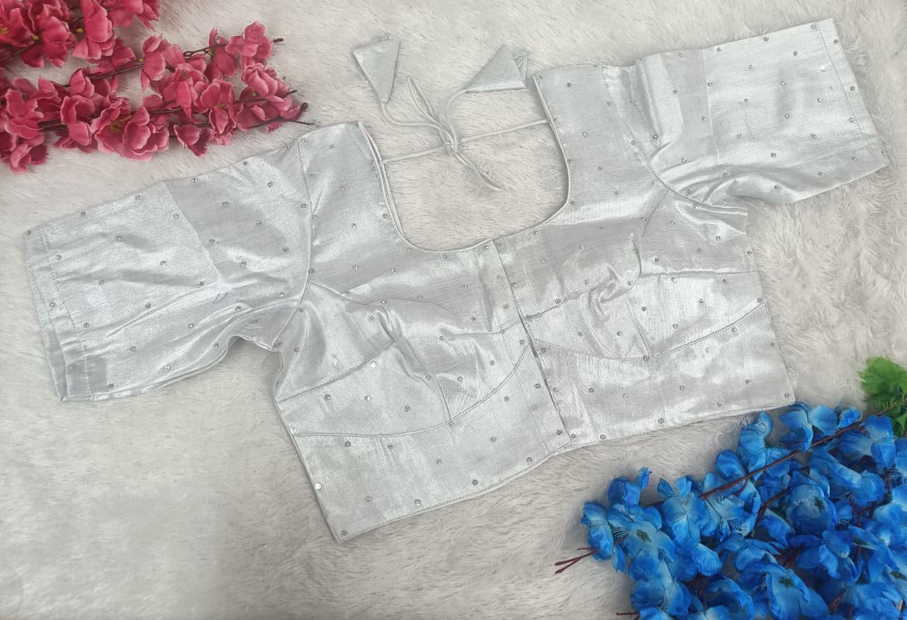 NON -PADDED Shimmer Stone Work Blouse