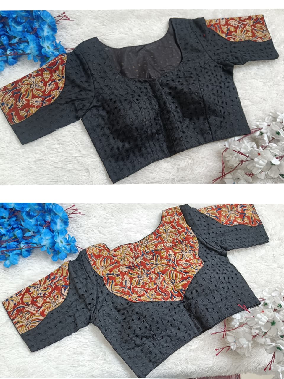 Cotton Blouse with Kalamkari