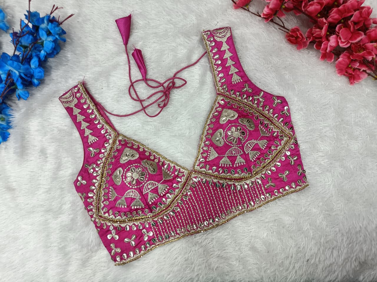 Bollywood Embroidered Mirror Work / Wedding Wear sleeveless