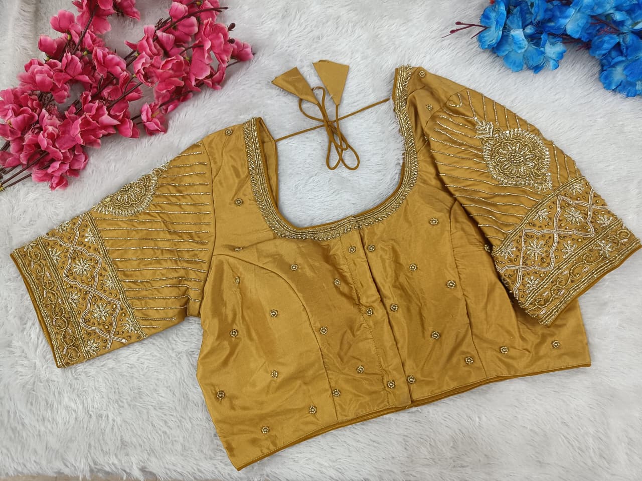 Bridalwear Heavy Embroidered Silk Blouse