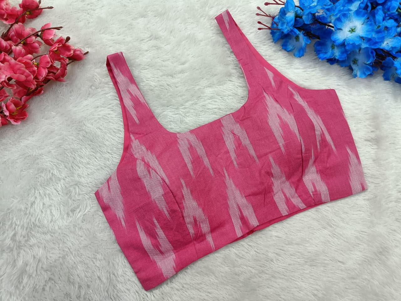 Regularwear Ikat weaved Sleeveless Blouse