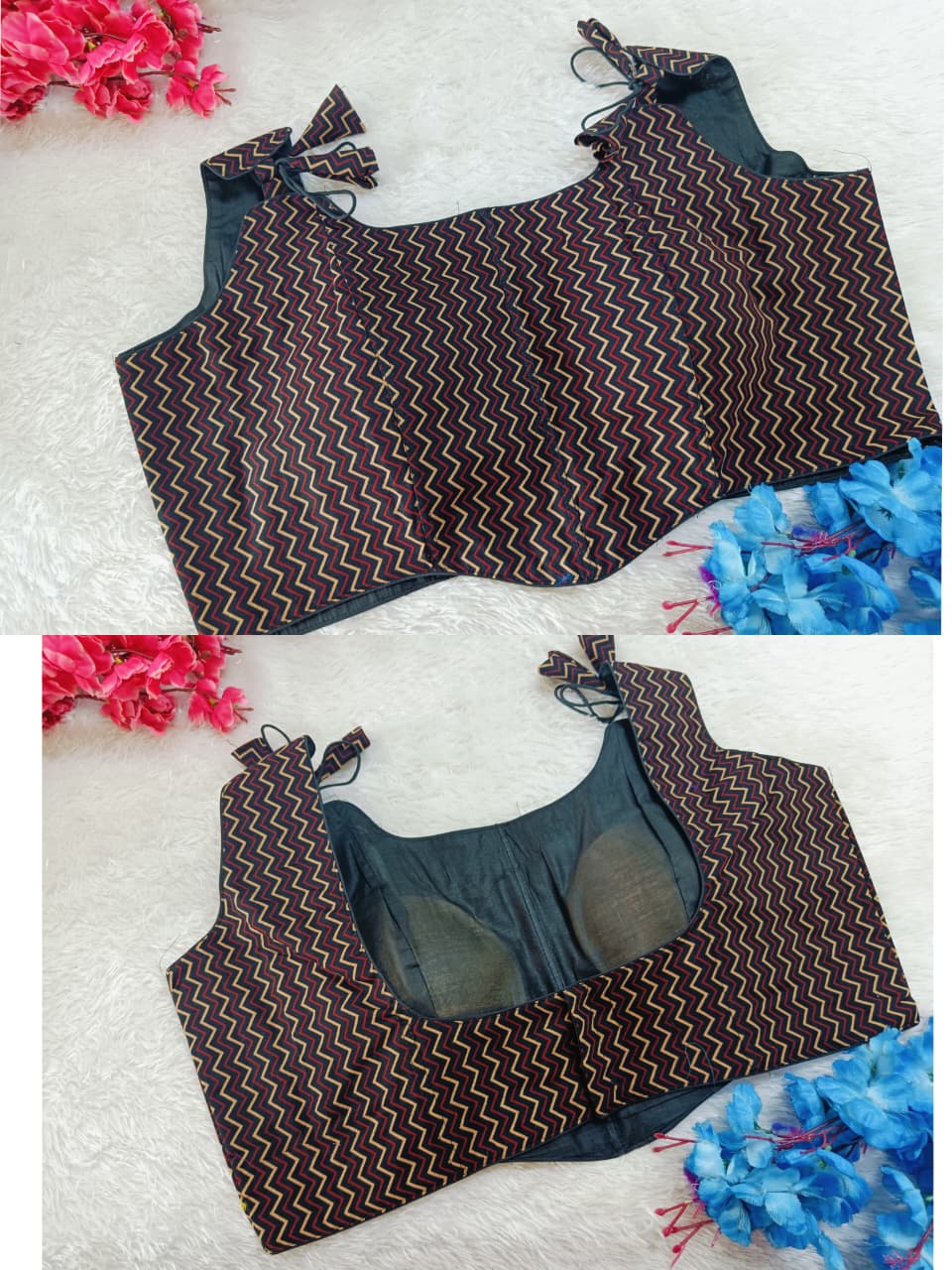 Partywear Midnight Zigzag Blouse