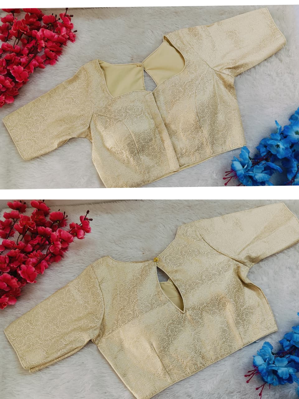Partywear Brocade Banaras Jaquard Blouse