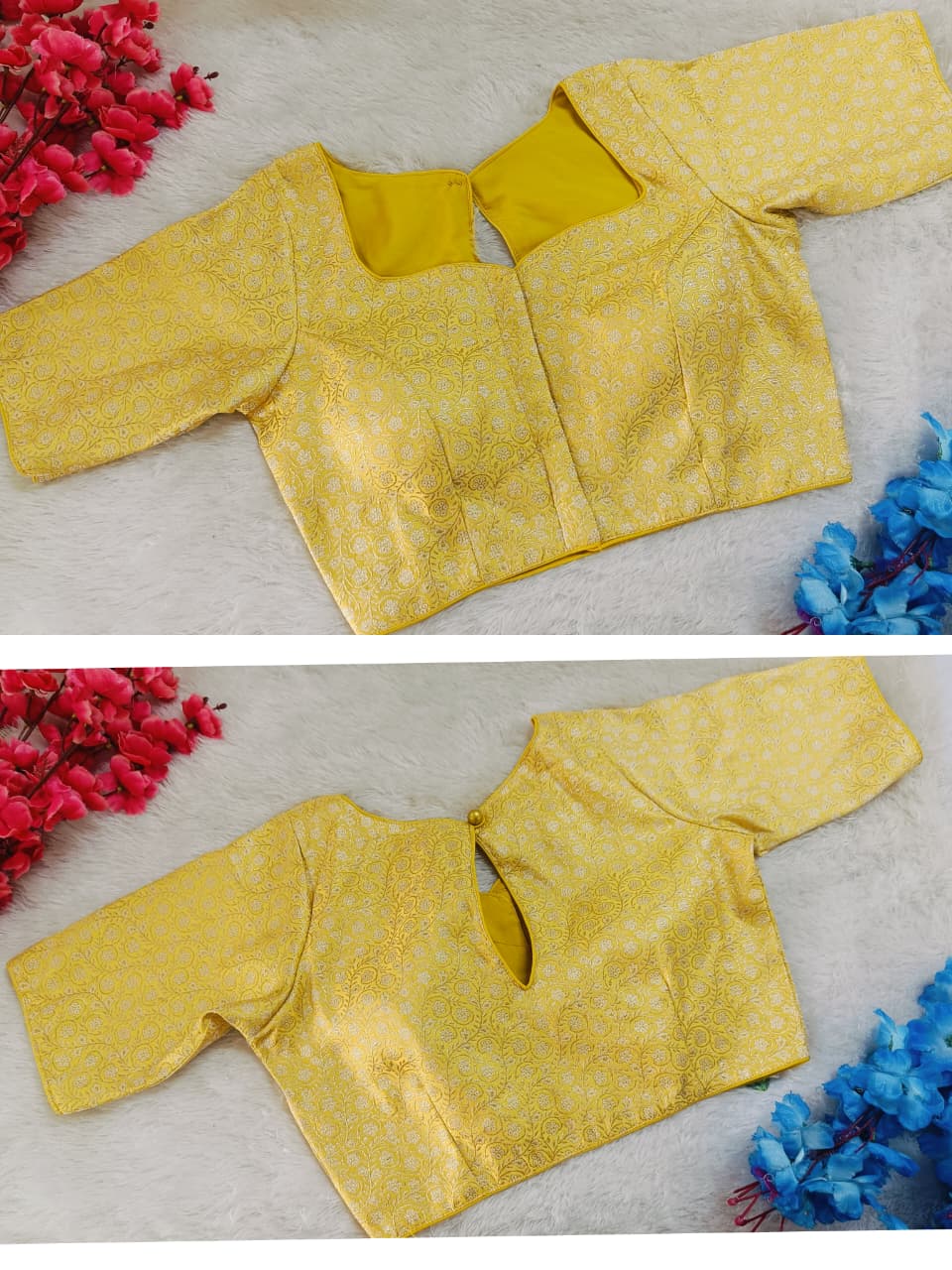 Partywear Brocade Banaras Jaquard Blouse