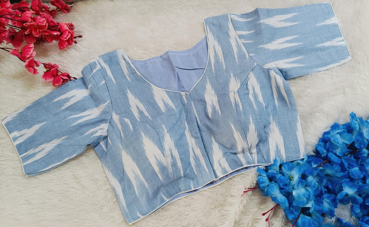 Regularwear Highneck Ikat Style Blouse
