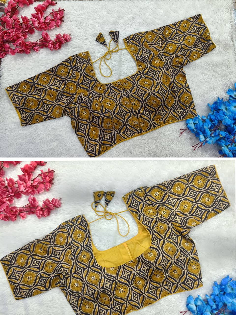 Regularwear Ajrak Print Cotton Blouse
