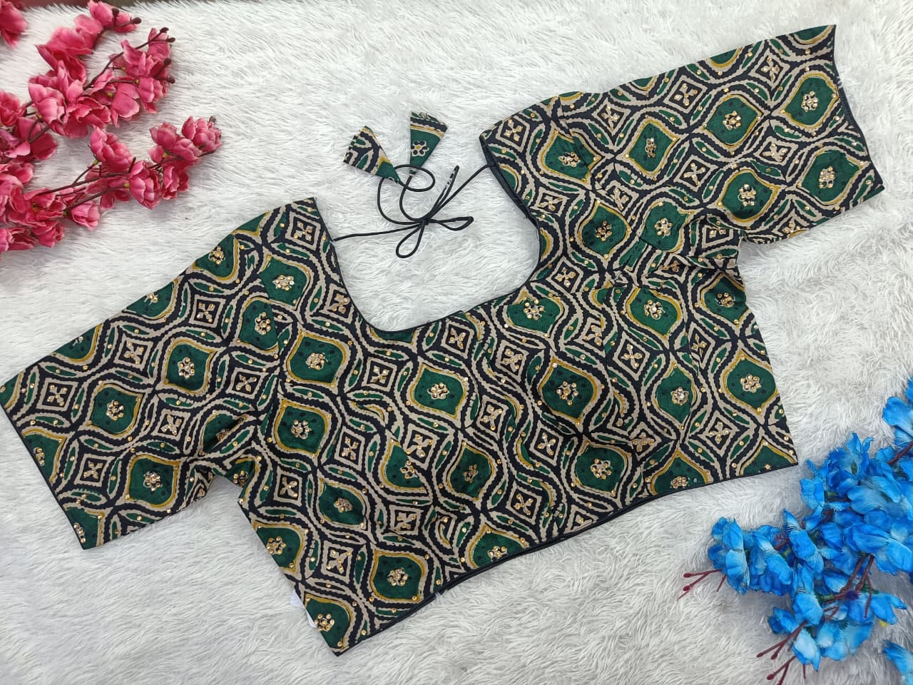 Regularwear Ajrak Print Cotton Blouse