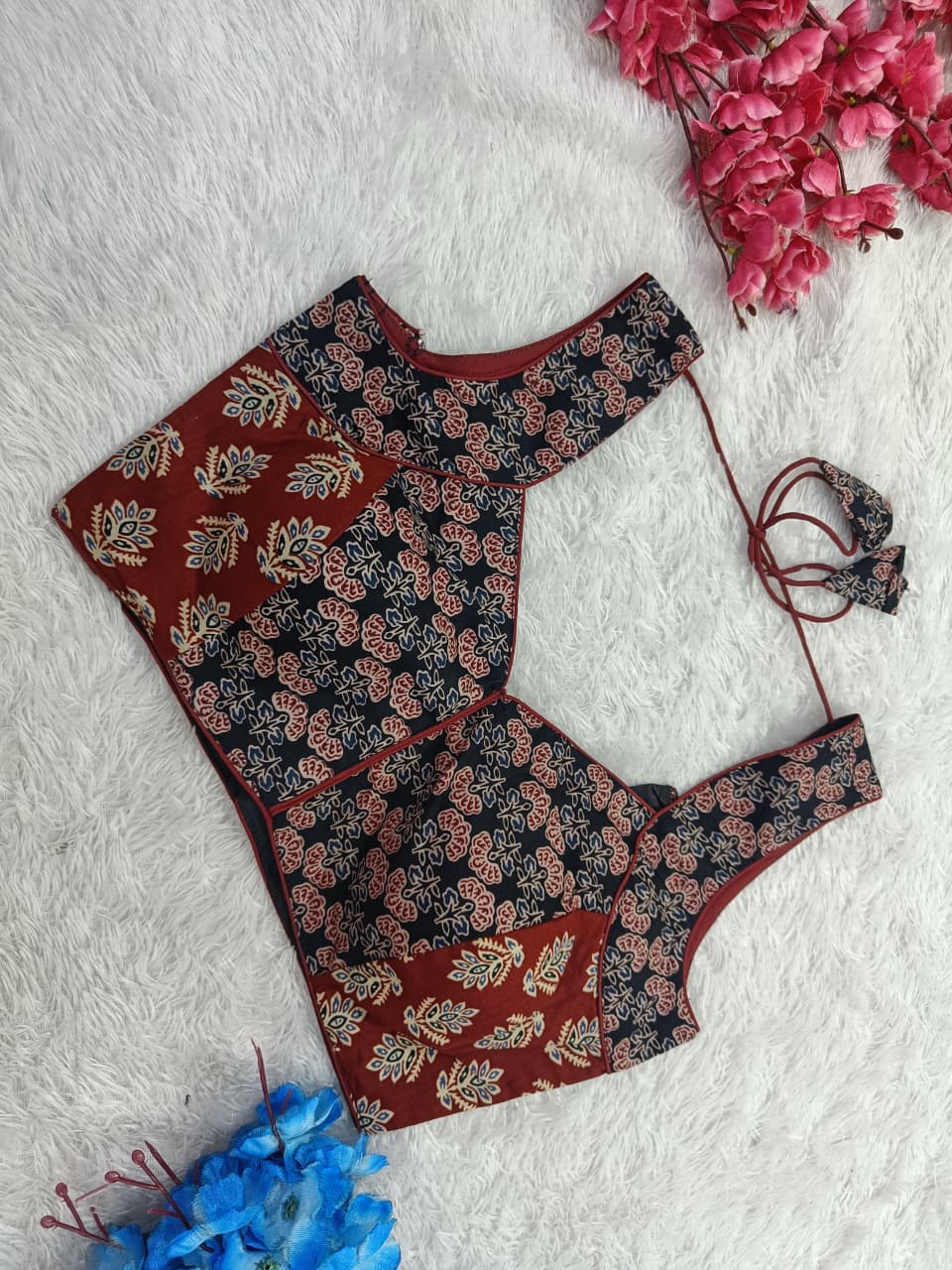 Regularwear Ajrakh Print Designer Blouse