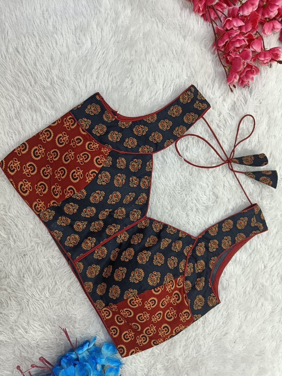 Regularwear Ajrakh Print Designer Blouse