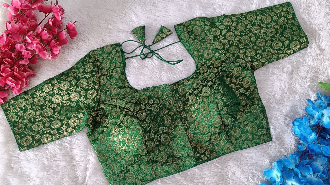 Regular Wear Jacquard Woven Blouse