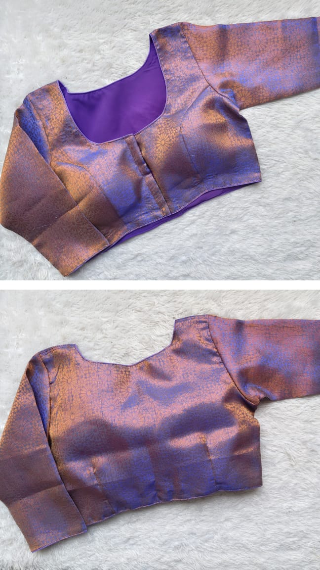 Jacquard Premium Woven Blouse Elegant Ethnic Wear