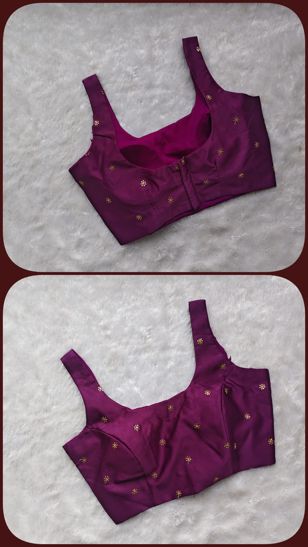 Gold Butti Padded Blouse Readymade Blouse