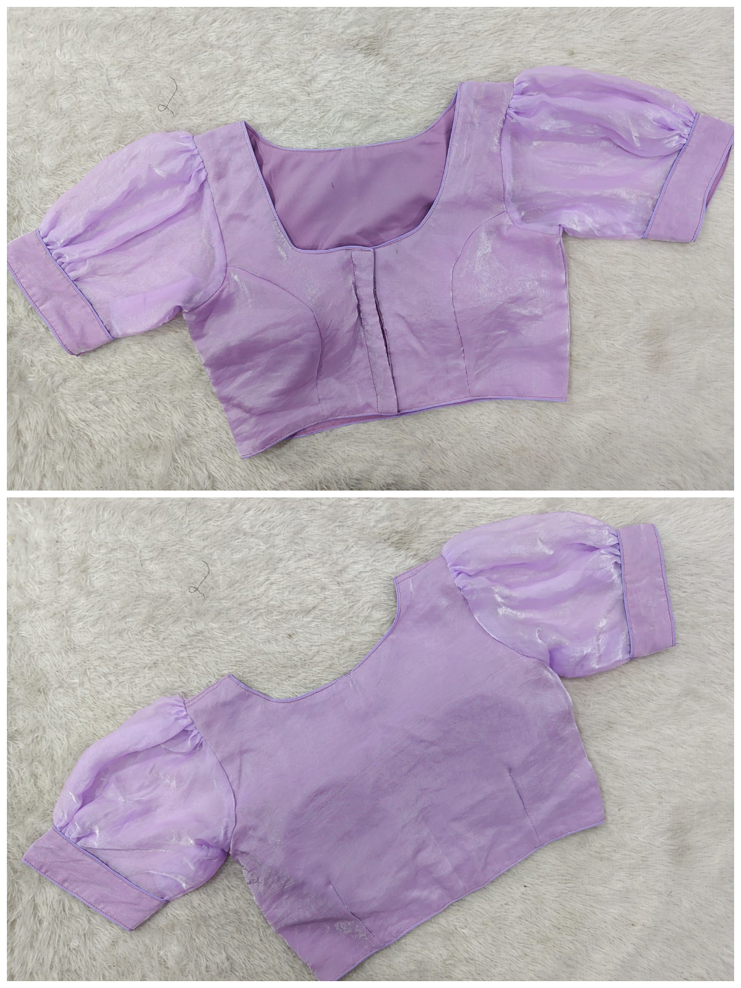 Premium Puff Sleeve Blouse Padded